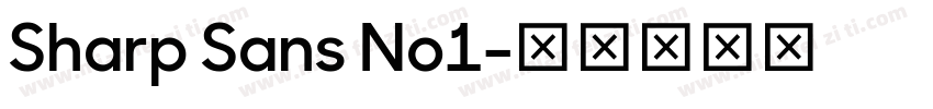 Sharp Sans No1字体转换